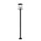 Z-Lite Rainer 4 Light Outdoor Post Mounted Fixture, 13.5in. W x 116.75in. H, Black 5015PHBS-536P-BK - alternate 1